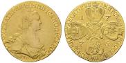 10 roubles 1776 year