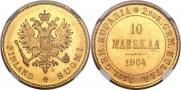 10 markkaa 1904 year
