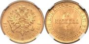 10 markkaa 1904 year