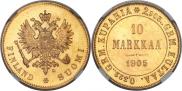 10 markkaa 1905 year