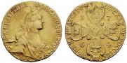 10 roubles 1764 year