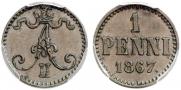 1 penni 1867 year