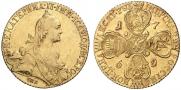 10 roubles 1769 year