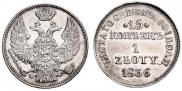 15 копеек - 1 злотый 1836 года