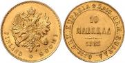 10 markkaa 1882 year