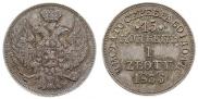 15 копеек - 1 злотый 1836 года