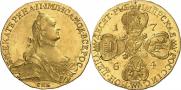 10 roubles 1764 year