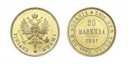 20 markkaa 1891 year