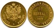 10 markkaa 1878 year
