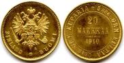 20 markkaa 1910 year