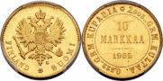 10 markkaa 1905 year