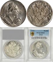 1 рубль 1733 года