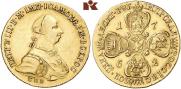 10 roubles 1762 year