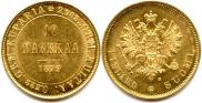 10 markkaa 1879 year