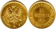 20 markkaa 1910 year