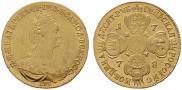 10 roubles 1778 year