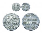 Grivennik 1718 year