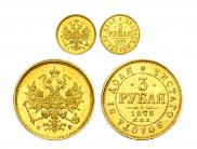 3 roubles 1879 year