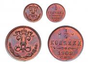 1/4 kopeck 1909 year