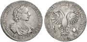 1 rouble 1718 year