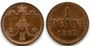 1 penni 1867 year