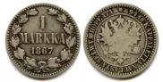 1 markka 1867 year