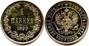 1 markka 1890 year