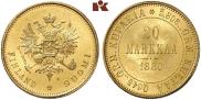 20 markkaa 1880 year