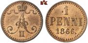 1 penni 1866 year
