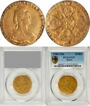 10 roubles 1780 year