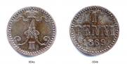 1 penni 1869 year
