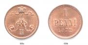 1 penni 1872 year