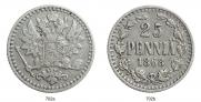 25 pennia 1868 year
