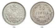 50 pennia 1891 year