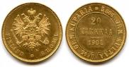 20 markkaa 1904 year