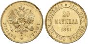 20 markkaa 1891 year