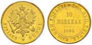 10 markkaa 1905 year