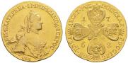 10 roubles 1762 year