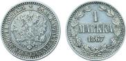 1 markka 1867 year