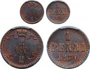 1 penni 1870 year