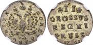 2 grosze 1761 year