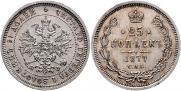 25 копеек 1877 года