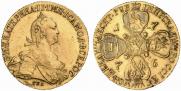 10 roubles 1776 year