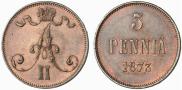 5 pennia 1873 year