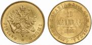10 markkaa 1882 year