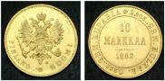 10 markkaa 1882 year