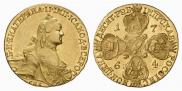10 roubles 1764 year