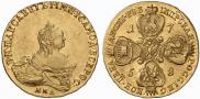 10 рублей 1758 года
