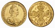 10 roubles 1780 year