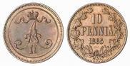 10 пенни 1865 года